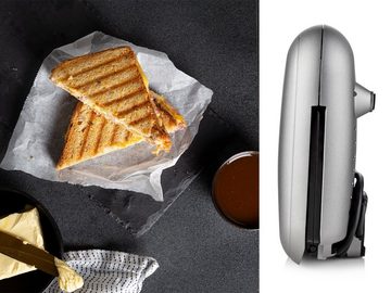 PRINCESS Sandwichmaker, 750 W, Toaster Snack & Panini-Maker kleiner Low fat Kontaktgrill Indoorgrill