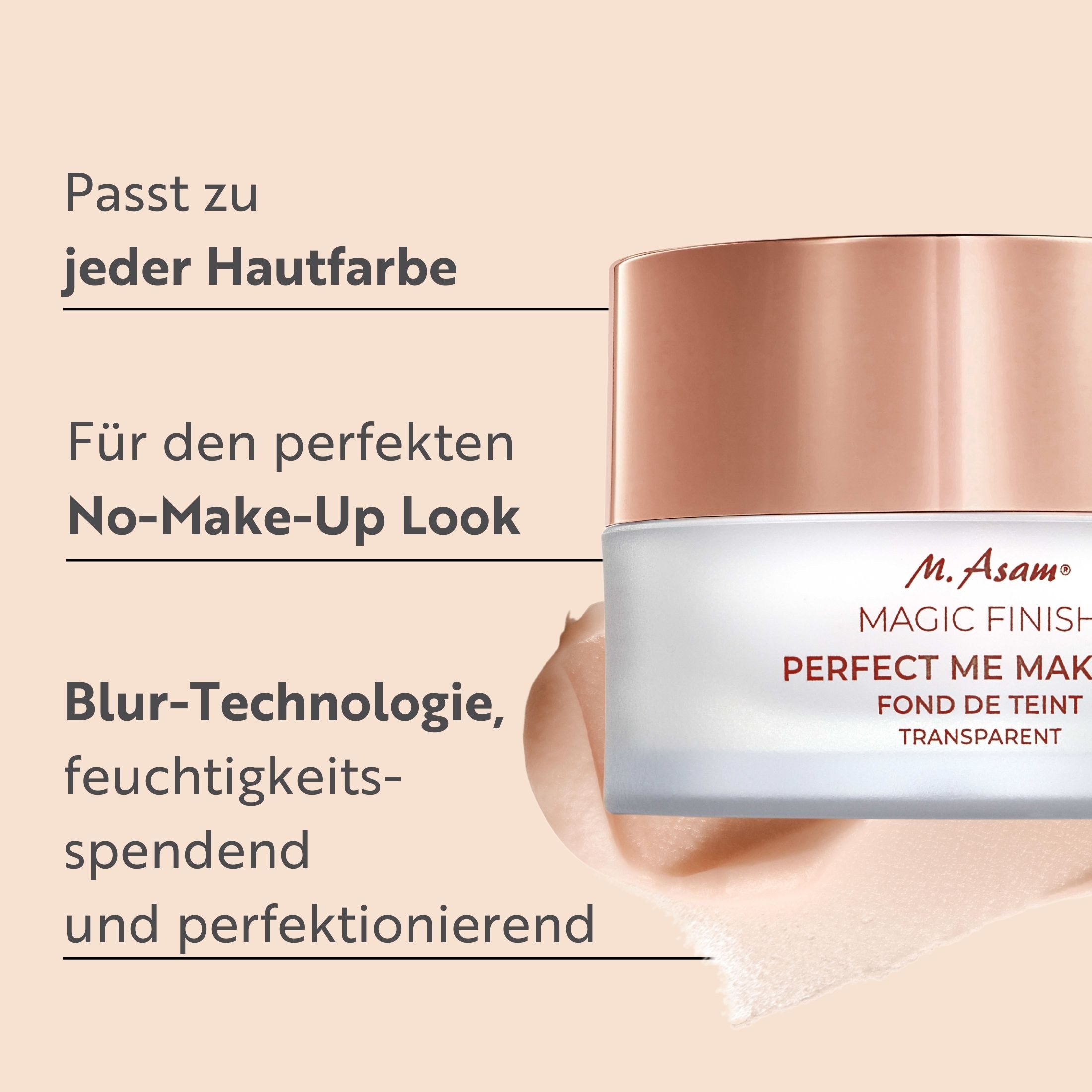 M. Asam Foundation MAGIC FINISH PERFECT ME Transparentes Make-up