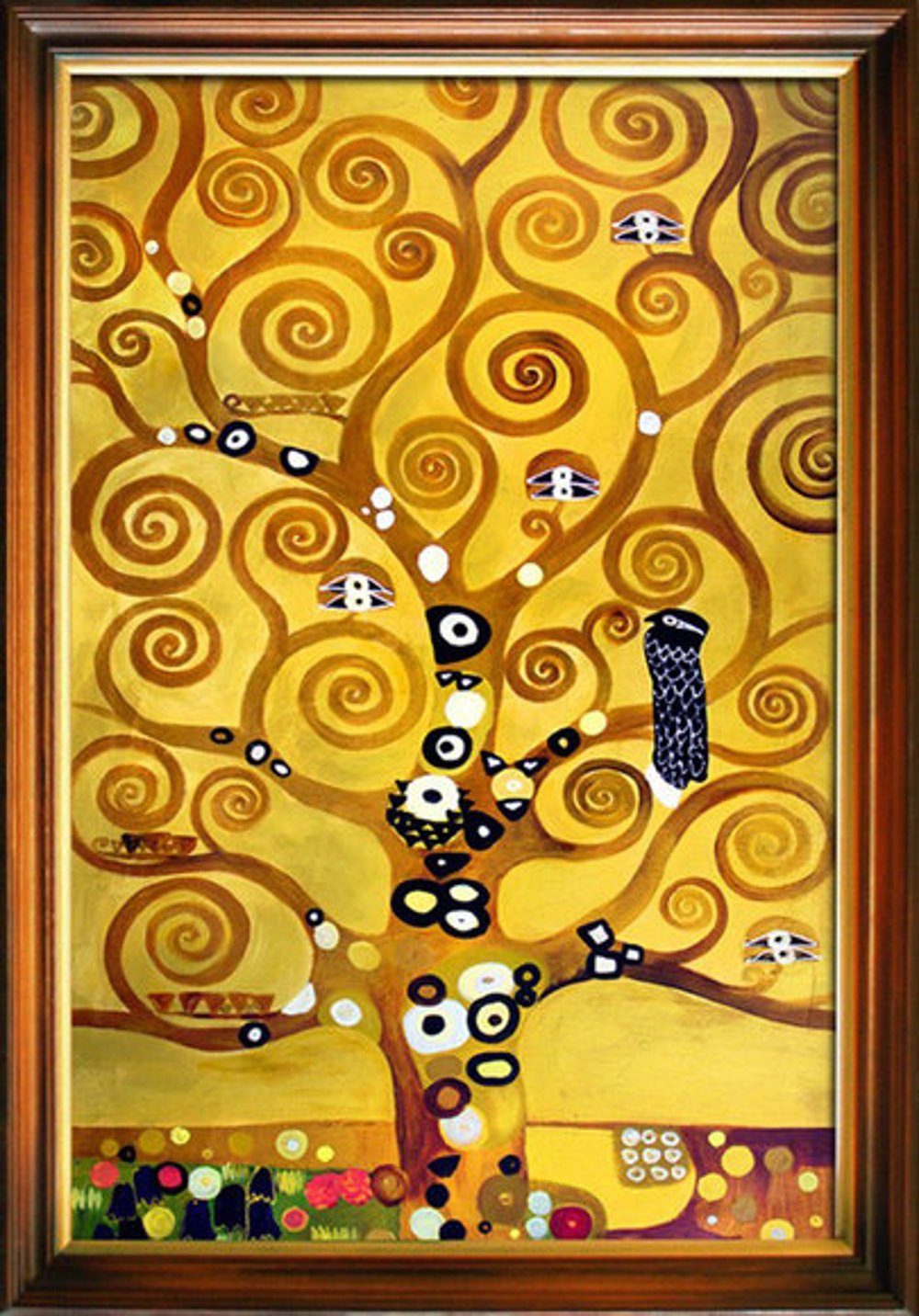 JVmoebel Gemälde Gustav Klimt »G04450«, jedes Bild ein Unikat, handgearbeitet