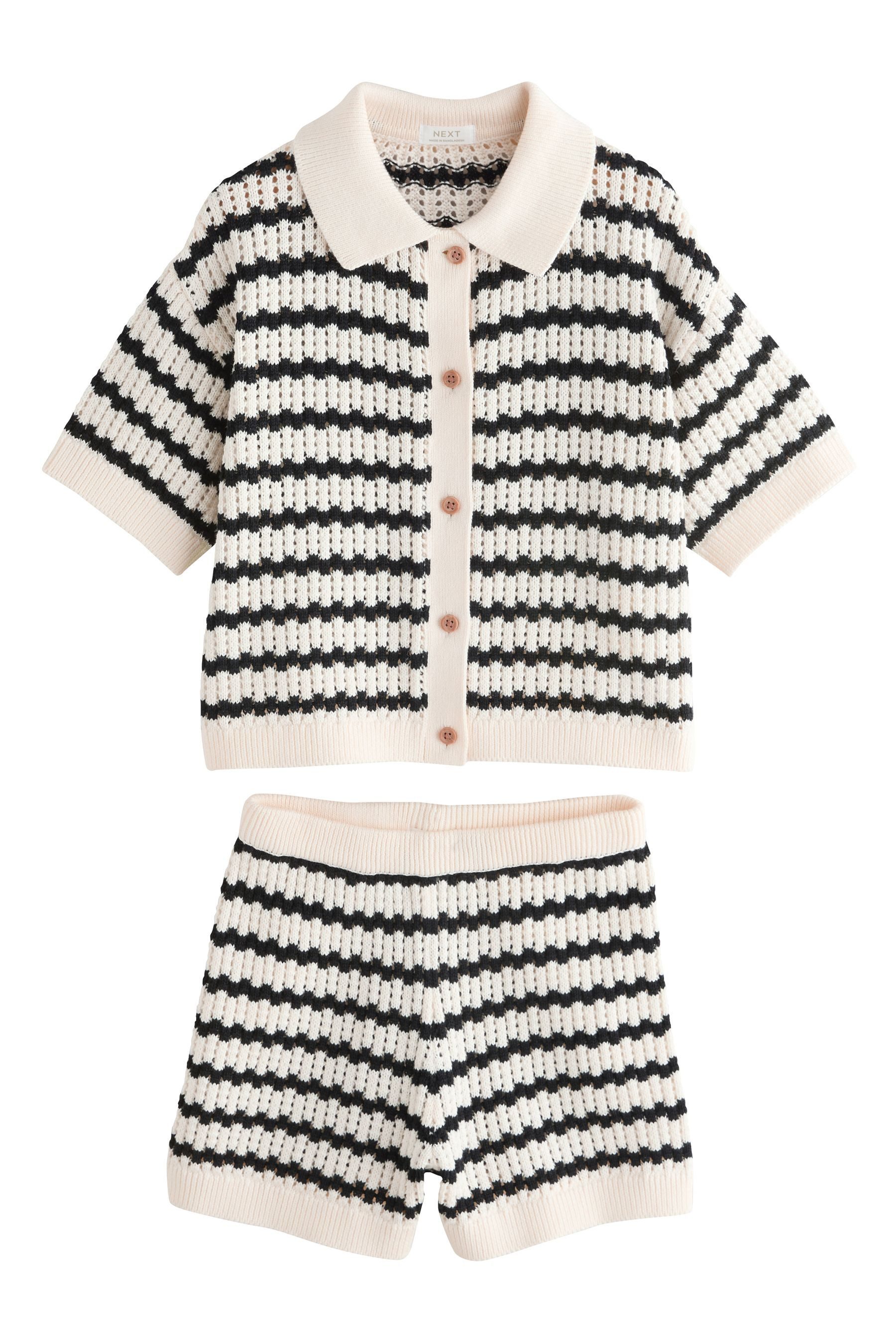 Next Shirt & Shorts Strickhemd und Shorts im Set (2-tlg)