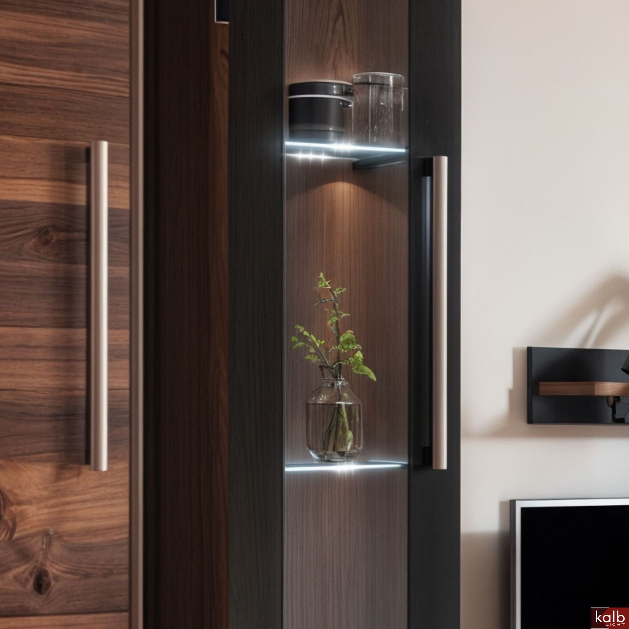 kalb LED Glaskantenbeleuchtung LED Glaskantenbeleuchtung Clip Set 3000K/500 günstig online kaufen