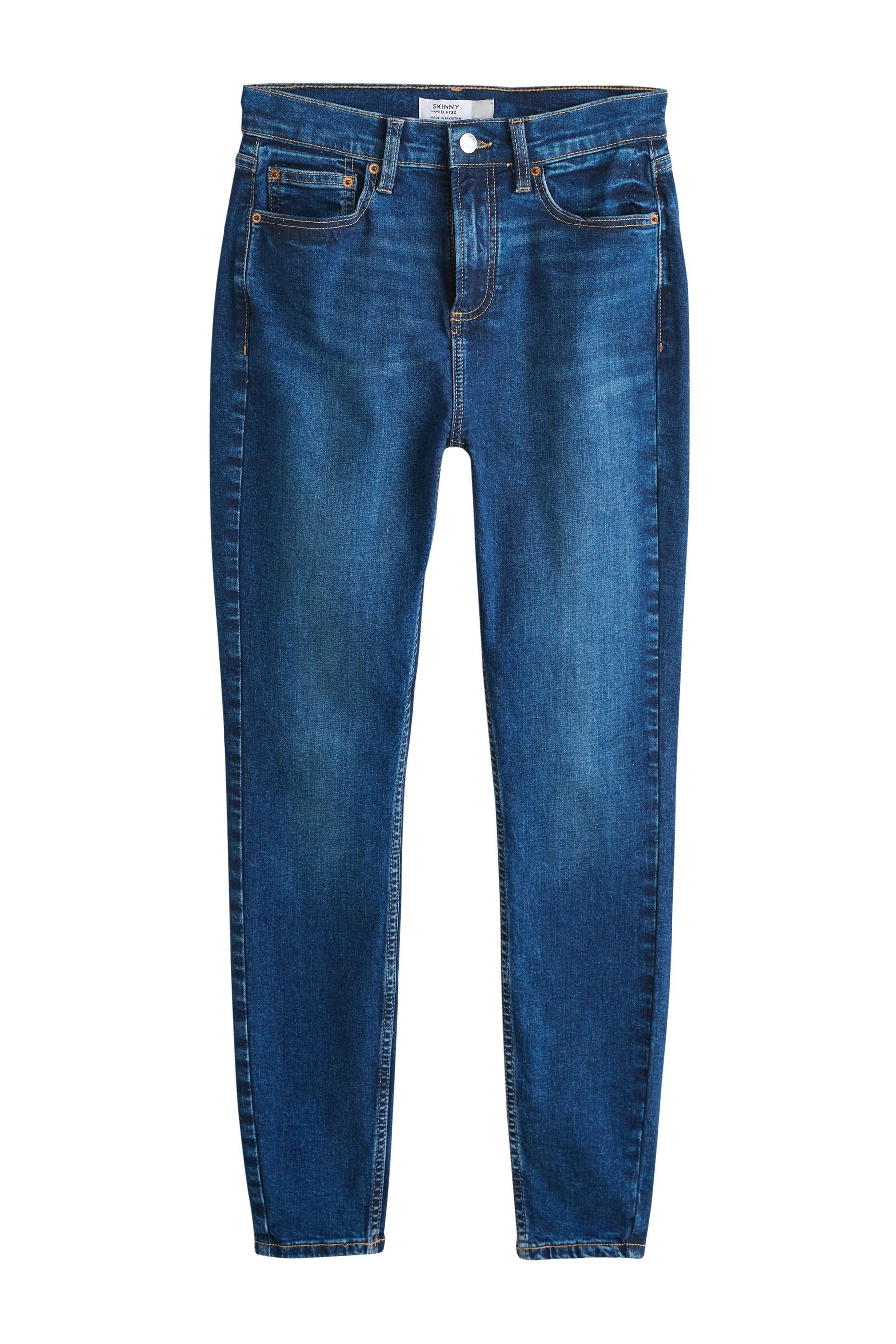 Next Skinny-fit-Jeans Skinny Fit Stretch-Jeans, Kurzgröße (1-tlg)