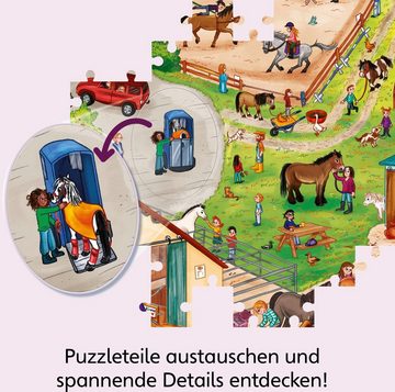 Kosmos Puzzle WAS IST WAS Junior, Entdecke Pferde & Ponys, 54 Puzzleteile, Made in Germany