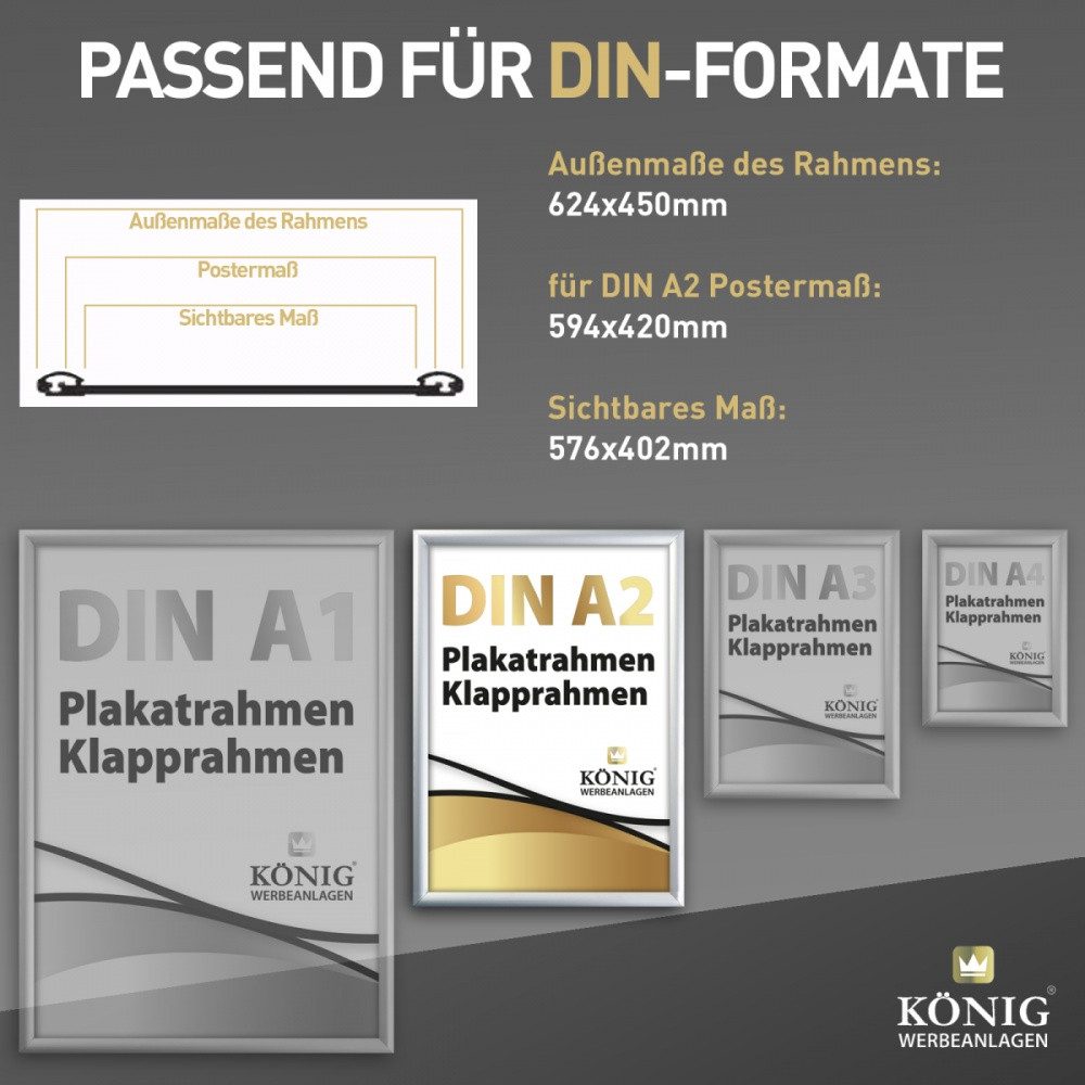 Dreifke Rahmen Dreifke® Plakatrahmen DIN A2, günstig online kaufen