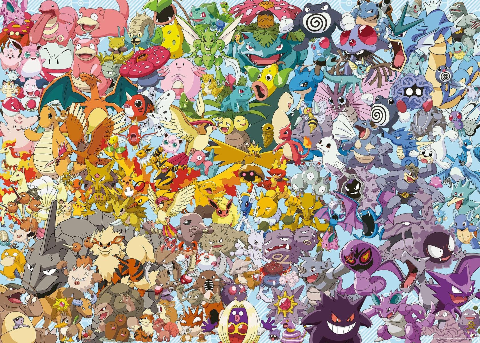 Ravensburger Puzzle weltweit 1000 in Puzzleteile, Challenge, - schützt - Wald Made Pokémon, Germany, FSC®