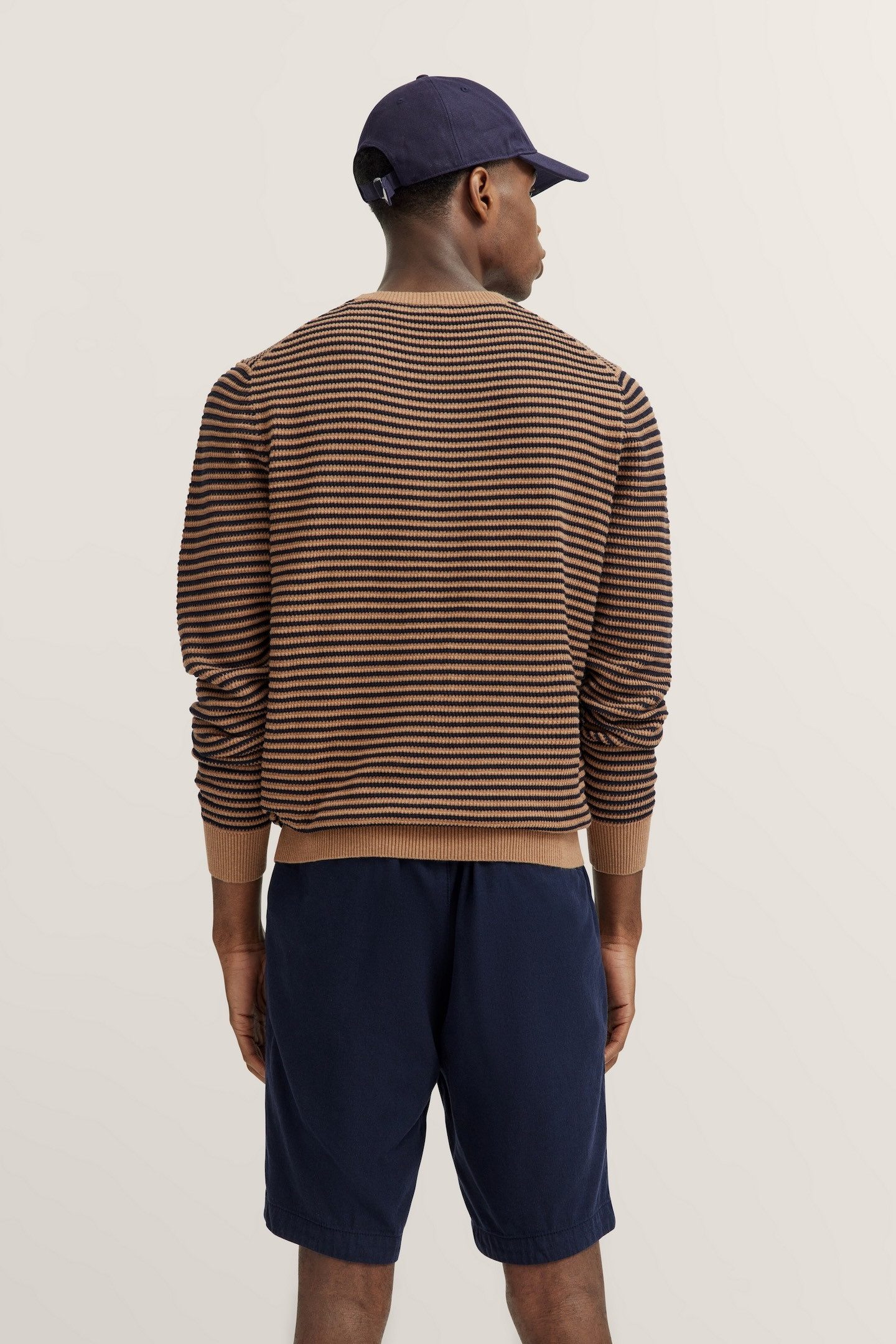 bugatti Rundhalspullover mit Streifen günstig online kaufen