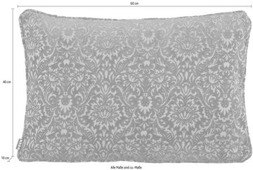 H.O.C.K. Dekokissen Mohogany, mit floralem Muster, Kissenhülle mit Füllung, 1 Stück