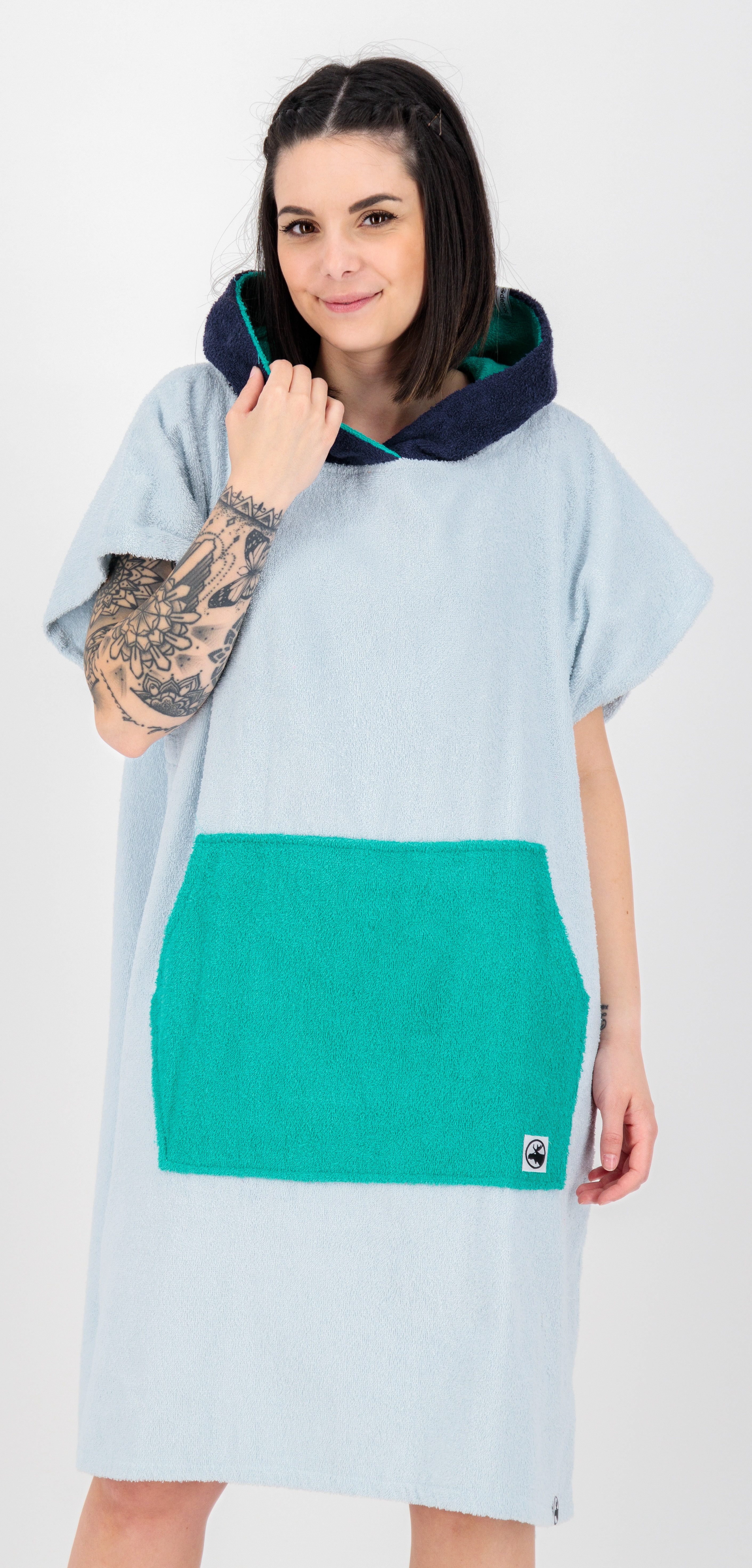 DEPROC Active Badeponcho PONCHINO HALIFAX WOMEN Umziehhilfe Strandponcho, K günstig online kaufen