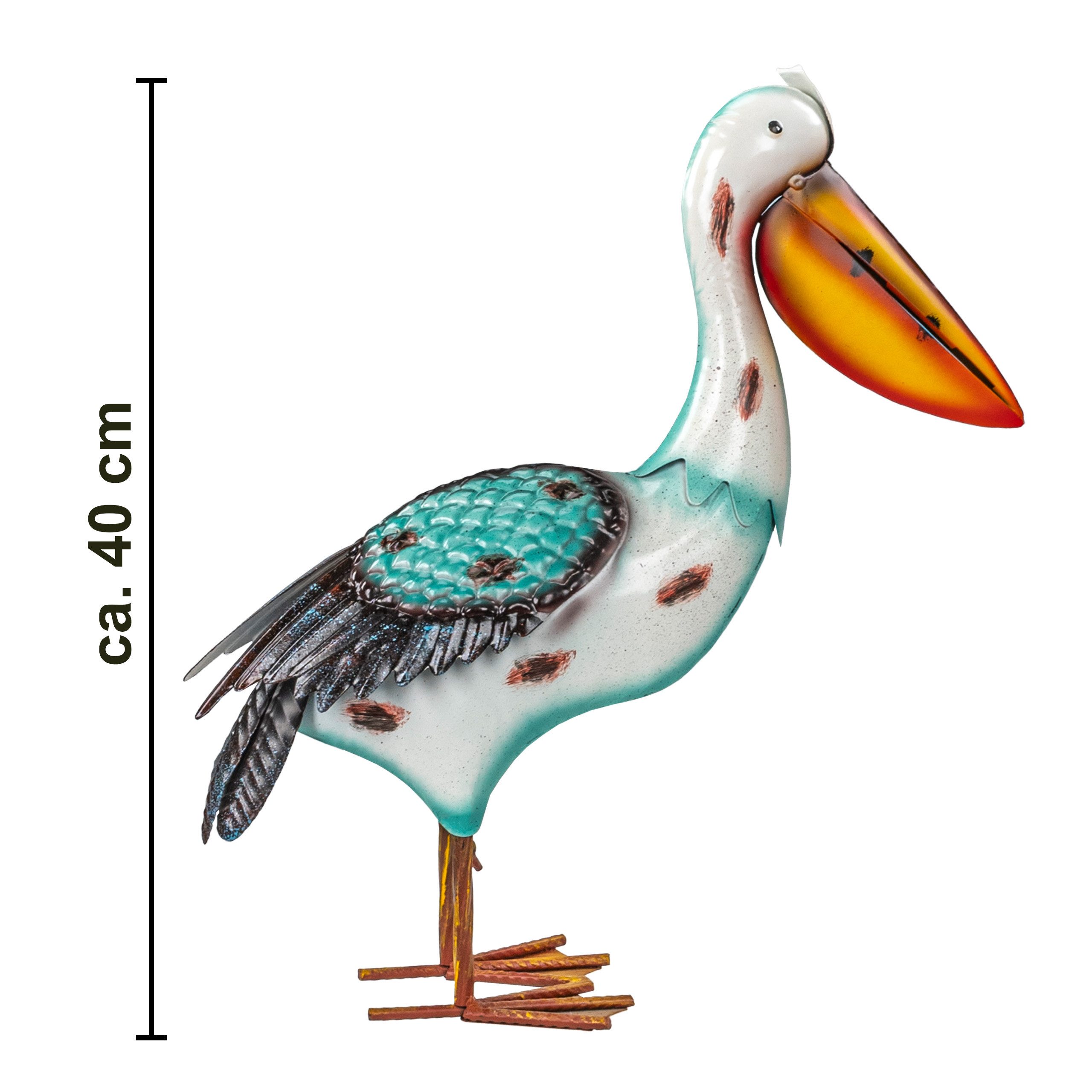 kamelshopping Gartenfigur Gartenfiguren aus Metall für den Garten, moderne Deko-Figuren, handbemalt mit Rostschutz-Lackierung, für außen, witterungsbeständig