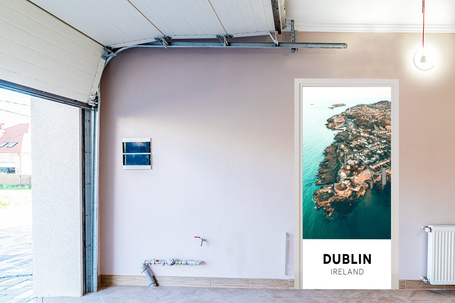 MuchoWow Türtapete Dublin - Irland Insel, cm bedruckt, Türaufkleber, 75x205 (1 - Matt, Tür, für St), Fototapete