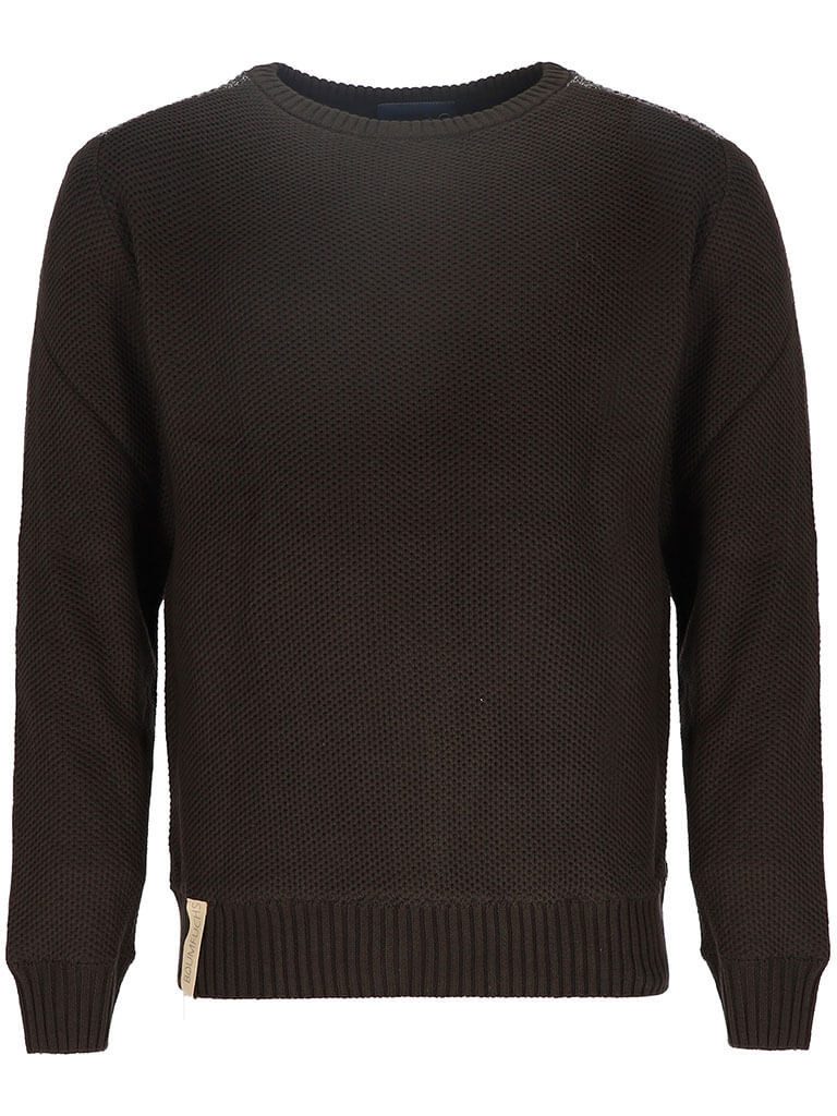 Baumfuchs Rundhalspullover 80742 Herren Strickpullover mit Polarfleece gebondet und Strickmuster