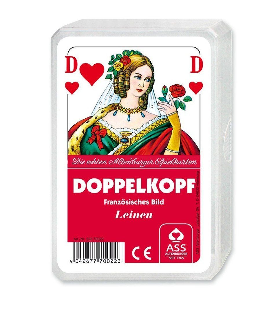 ASS Altenburger Spiel Doppelkopf Leinenprägung, französisches Bild