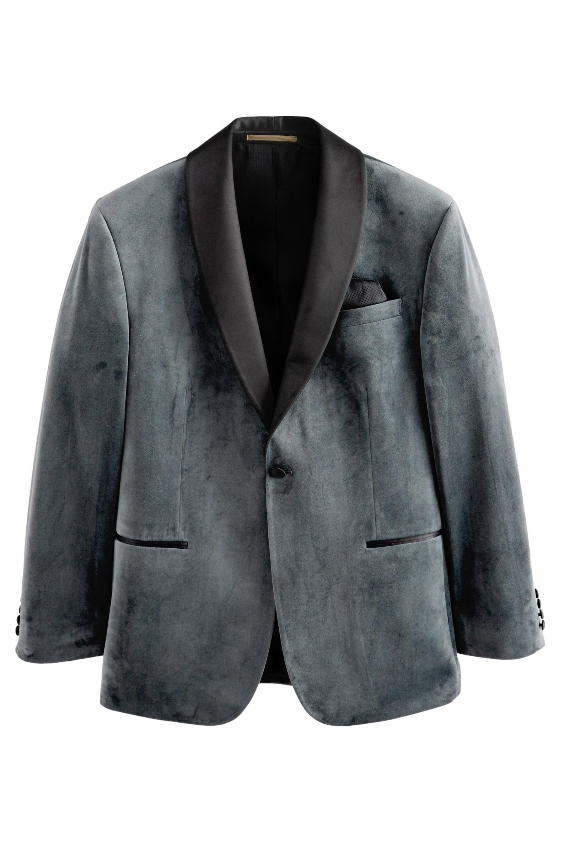 Next Sakko Self Slim Fit Sakko aus Samt mit Revers (1-tlg)