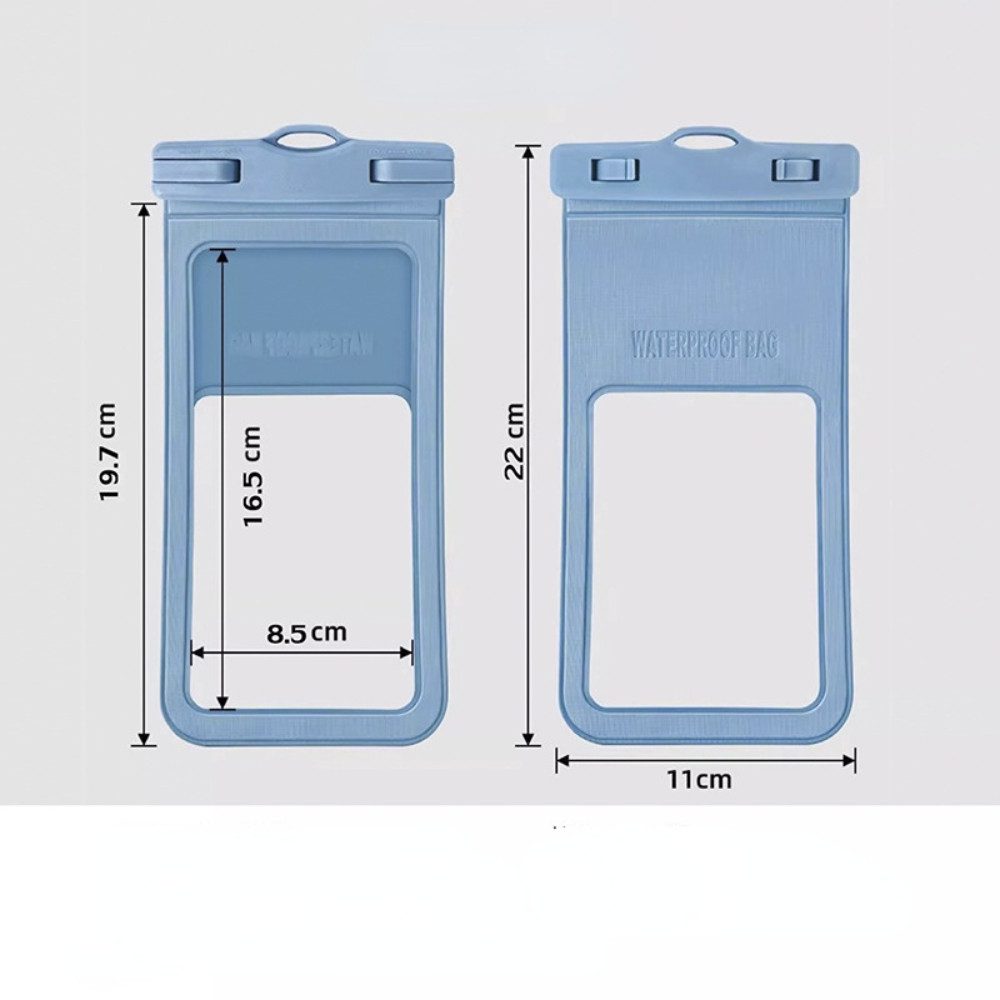 Blusmart Handyhülle Wasserdichte Handytasche im 2er-Set Empfindlicher Touchscreen, starke wasserdichte Leistung, Transparentes Material, geeignet für eine Vielzahl von Wasserszenen