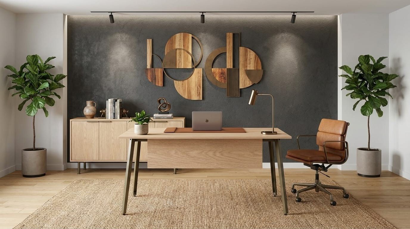 Xlmoebel Büromöbel-Set Modernes Büromöbel-Set im Industrial Design für das Arbeitszimmer, Made in Europa