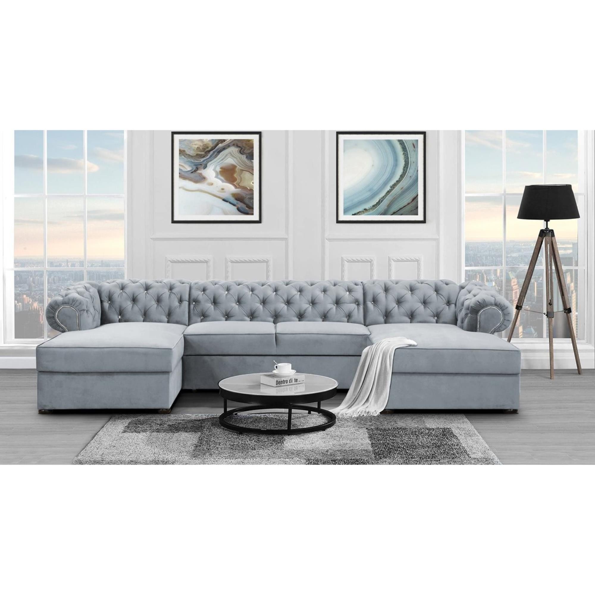 Beautysofa Ecksofa mit Schlaffunktion und zwei günstig online kaufen