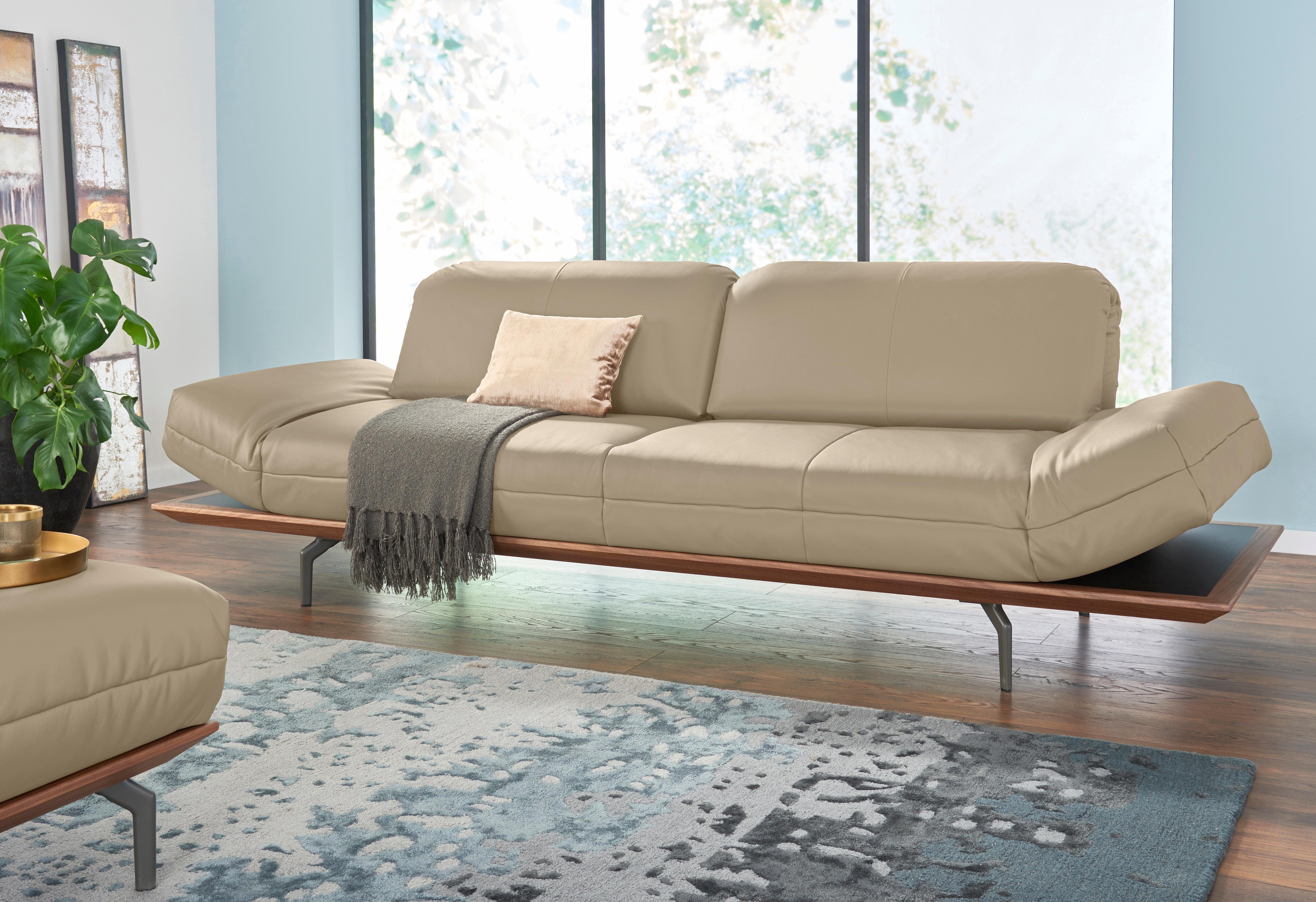 Creation BY ROLF BENZ 4-Sitzer CR.420, Designsofa, Loungesofa, in 2 Qualitäten, Holzrahmen in Eiche Natur oder Nußbaum, Breite 252 cm