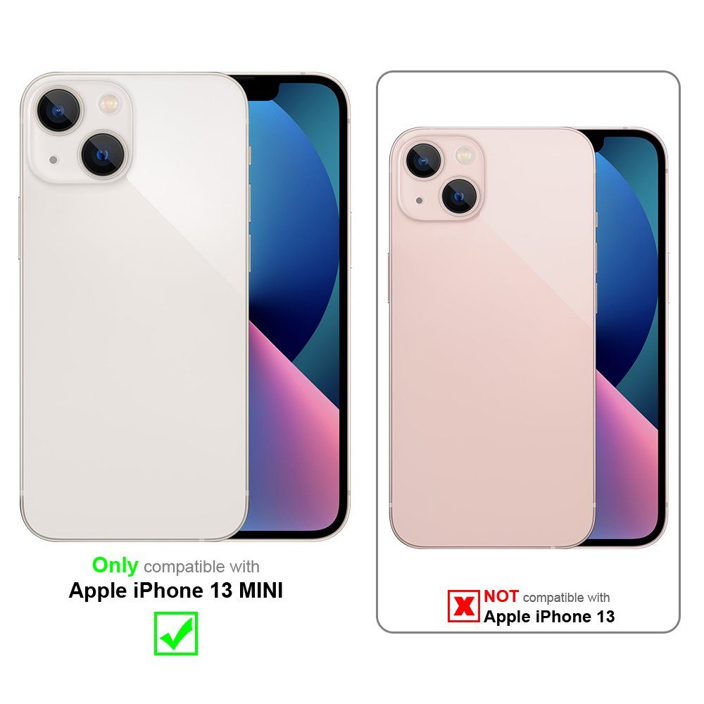 Cadorabo Handyhülle für iPhone 13 MINI Hülle Apple iPhone 13 MINI, Flexible Hülle TPU Silikon Schutzhülle Back Cover Case