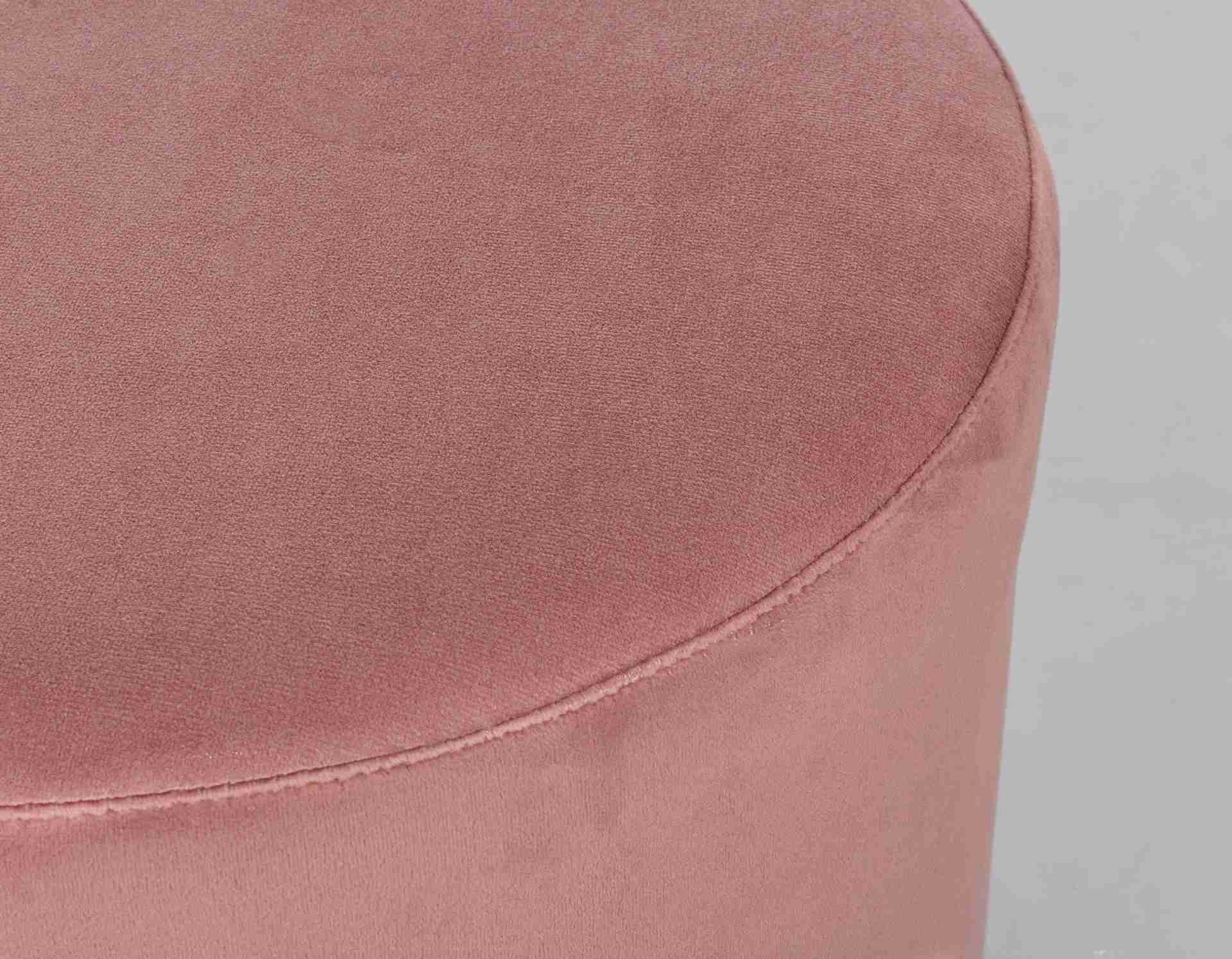 Feeling4Home Pouf Lucilla in Samt-Optik, Rosa