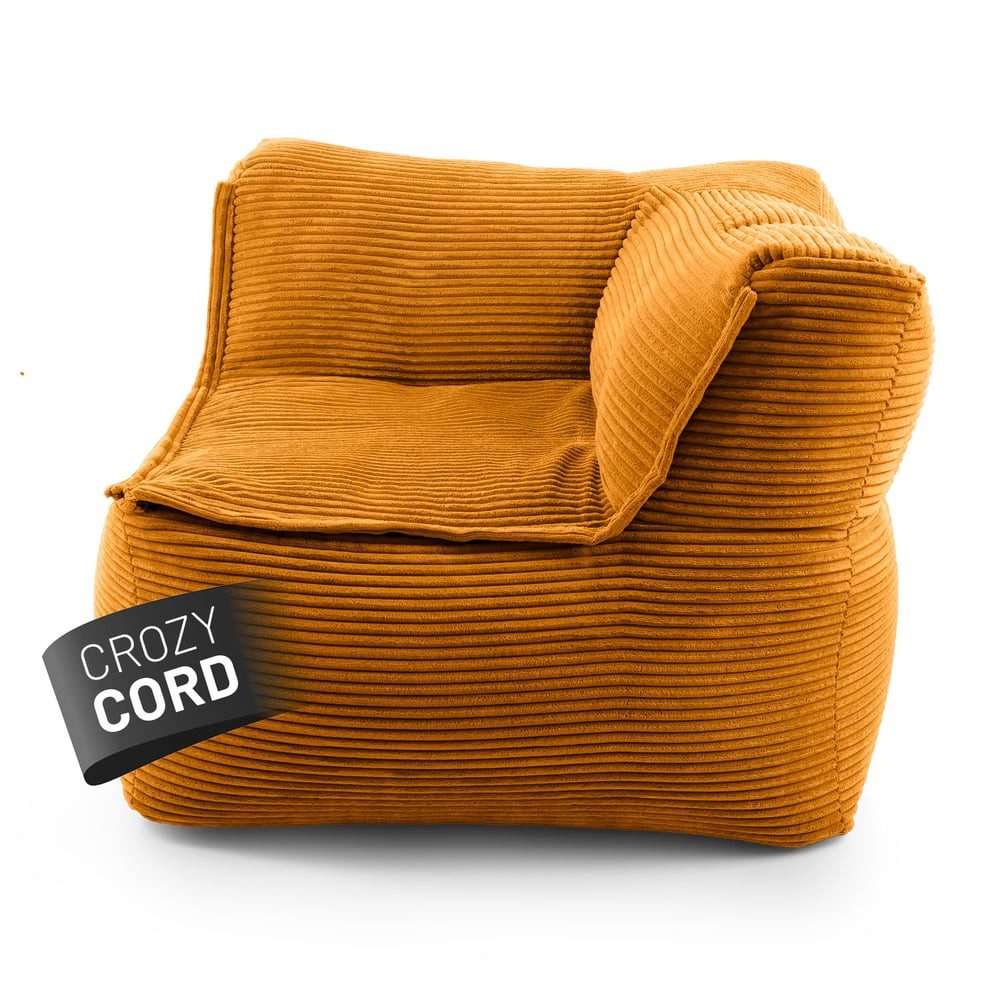 Lumaland Sitzsack Sitzsack-Sofa Modular Cord 81x81x70cm Ecke rechts, Sessel günstig online kaufen