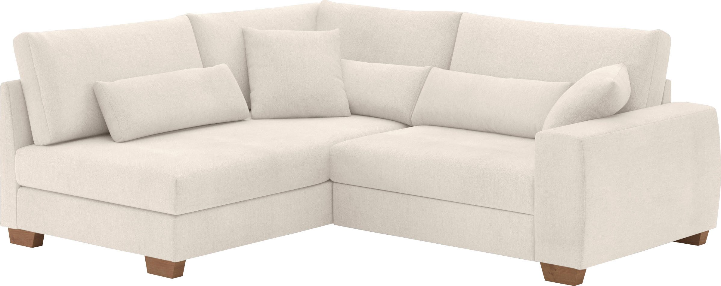 Mr. Couch Ecksofa "Hilla L-Form", Mit Federkern, wahlweise mit Bettfunktion günstig online kaufen