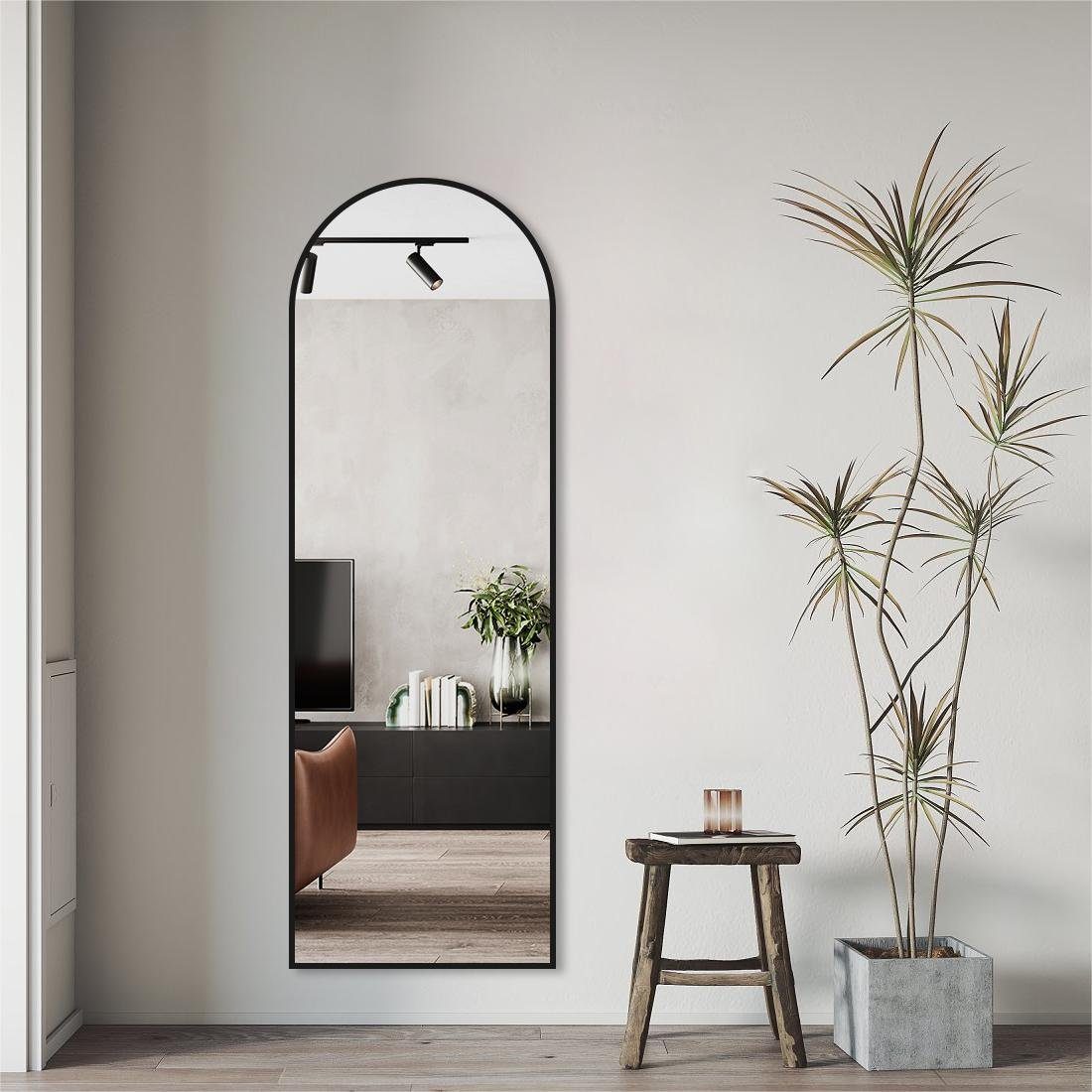 Boromal Wandspiegel Spiegel groß 150X50cm Schwarz günstig online kaufen