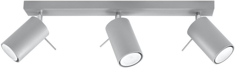 SOLLUX lighting Deckenleuchte RING, ohne Leuchtmittel, Deckenlampe,  geeignet für Leuchtmittel GU10 max. 40 Watt
