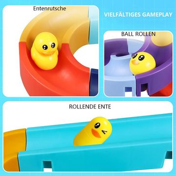 Fivejoy Badespielzeug 66 Stück Badespielzeug, DIY Kinder Wasserspielzeug Badewannenspielzeug
