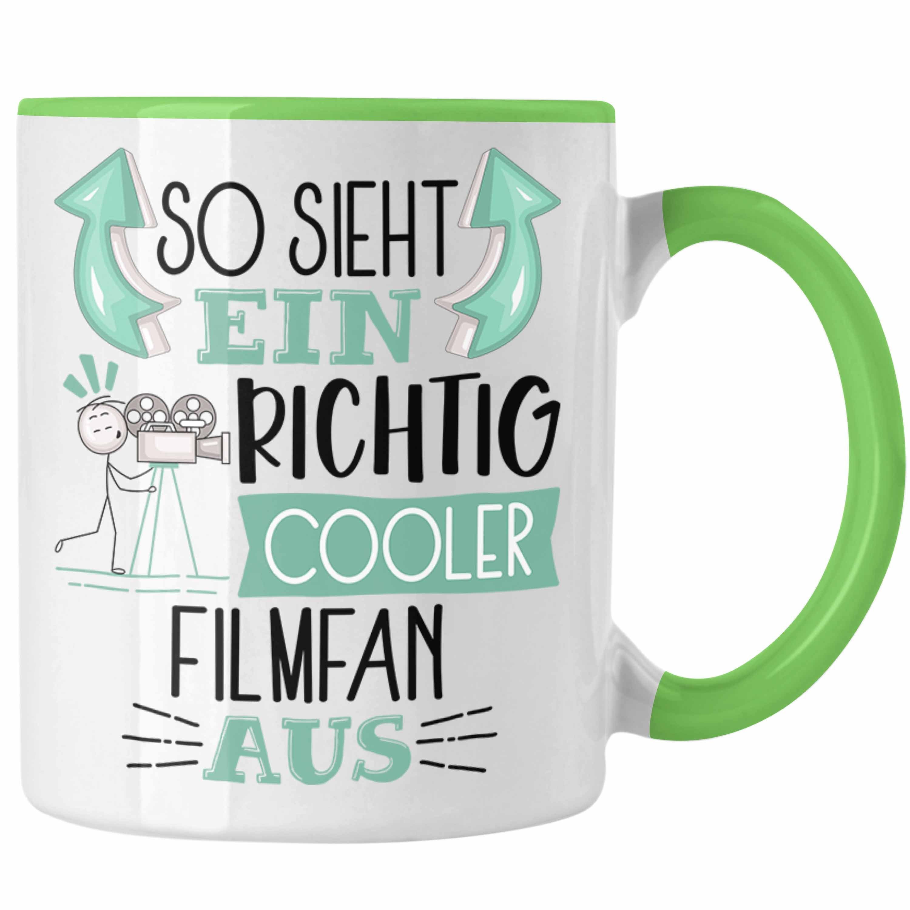 Trendation Tasse So Sieht Ein Richtig Cooler Filmfan Aus Geschenk Tasse Lustiger Spruc Grün