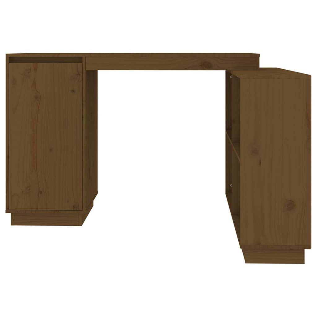 Massivholz 110x50x75 furnicato Kiefer cm Honigbraun Schreibtisch