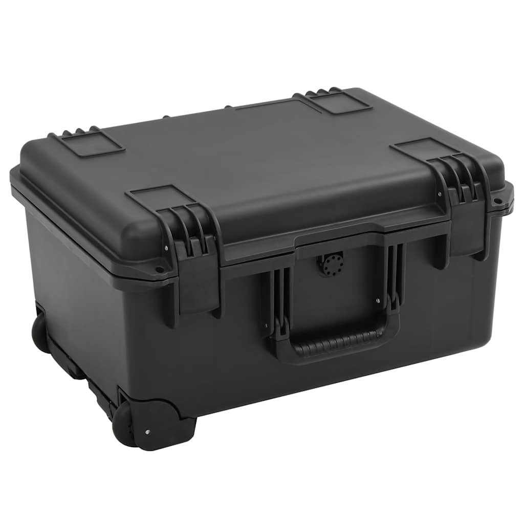 vidaXL Kameratasche Koffer für Flugreise Tragbar Schwarz 54x41,5x29 cm PP