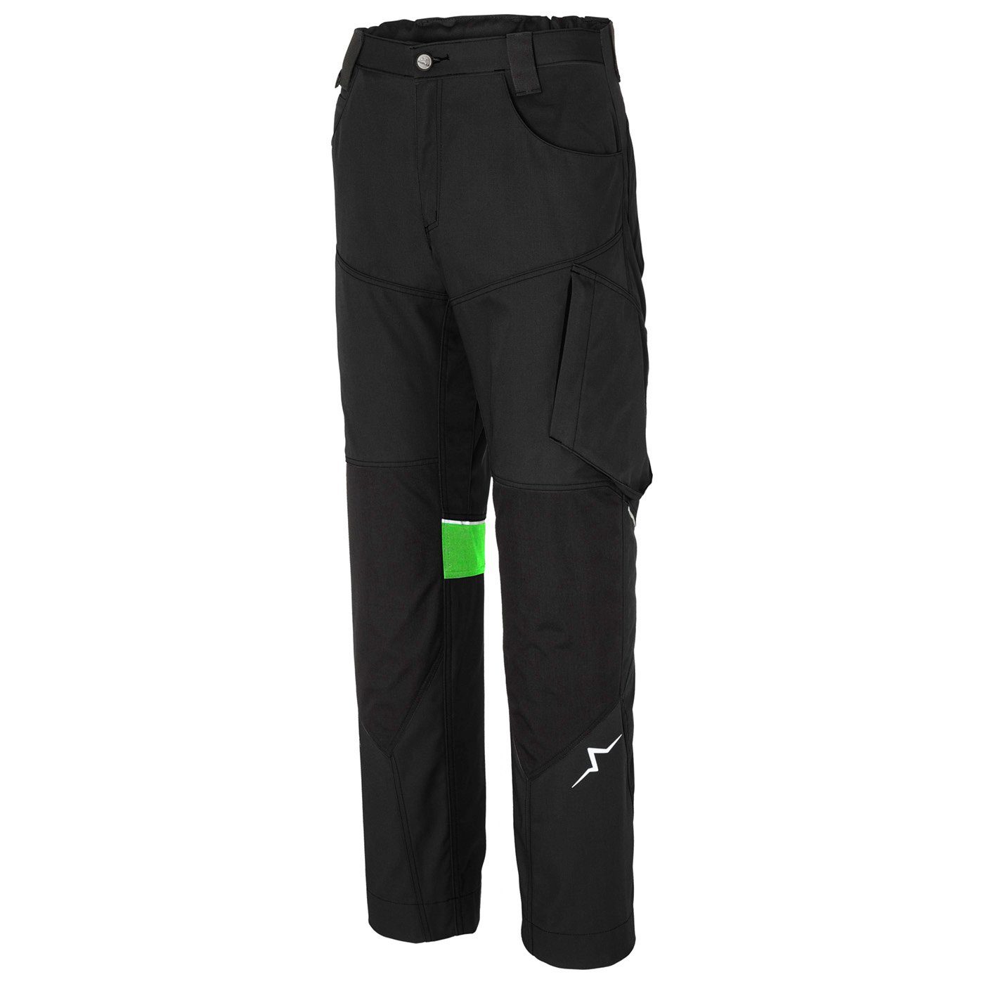 Kübler Arbeitsbundhose PULSE LIGHT Gr.46-58 schwarz-neongrün (1-tlg) Arbeitshose, Komfortable Bundhose