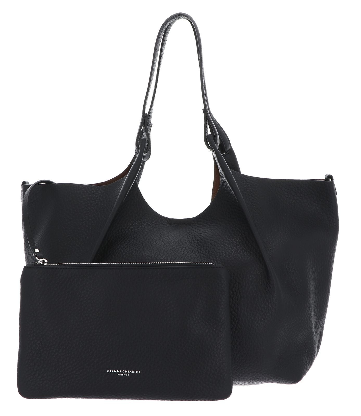 GIANNI CHIARINI Shopper Shopping Bag (Set, 2-tlg), aus echtem Rindsleder