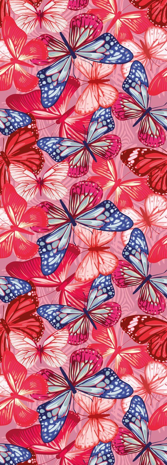 queence Vinyltapete Aleyna, glatt, Motiv, bedruckt, botanisch, floral, gemustert, natürlich, 90x250cm, selbstklebend, kinderleichte Anbringung, Sticker