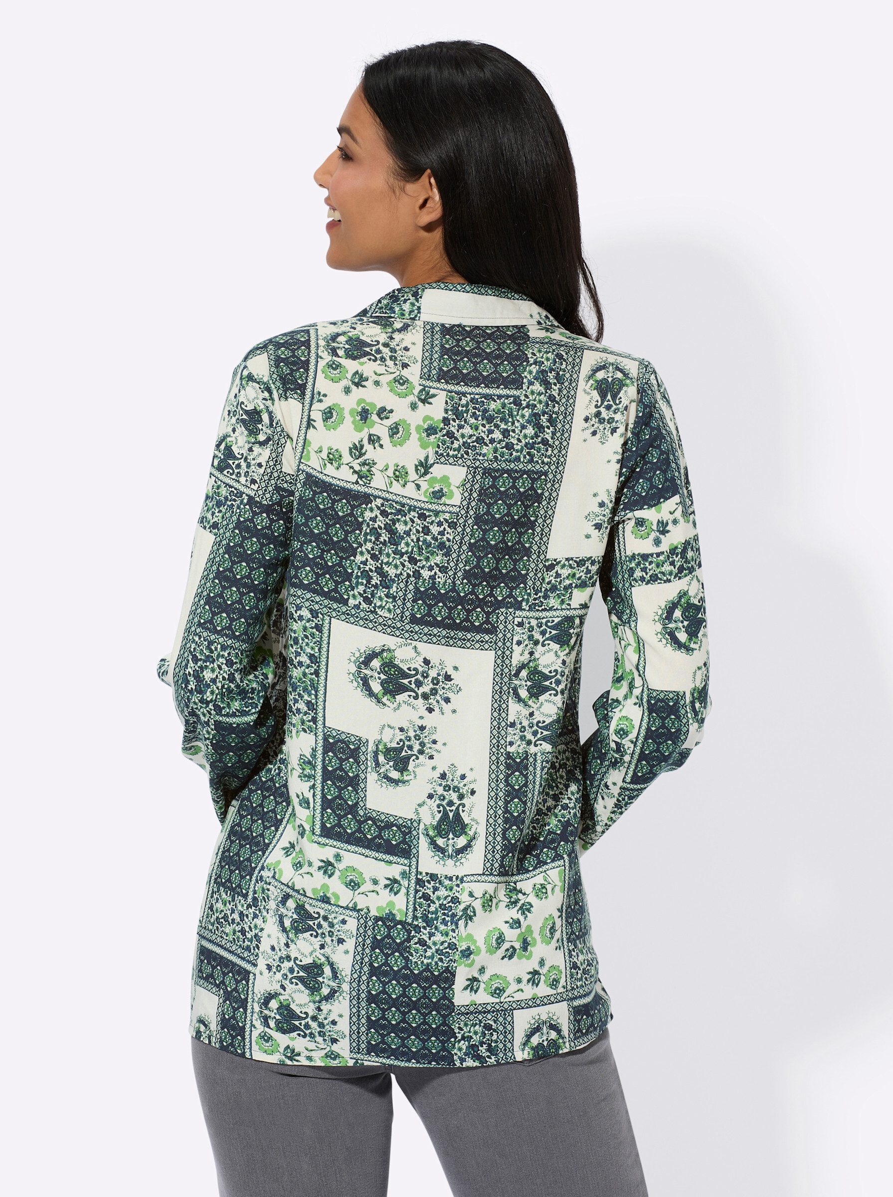 Sieh an! Klassische Bluse Longbluse . günstig online kaufen