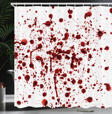Abakuhaus Duschvorhang Moderner Digitaldruck mit 12 Haken auf Stoff Wasser Resistent Breite 175 cm, Höhe 180 cm, Blutig Blutspritzer Scary