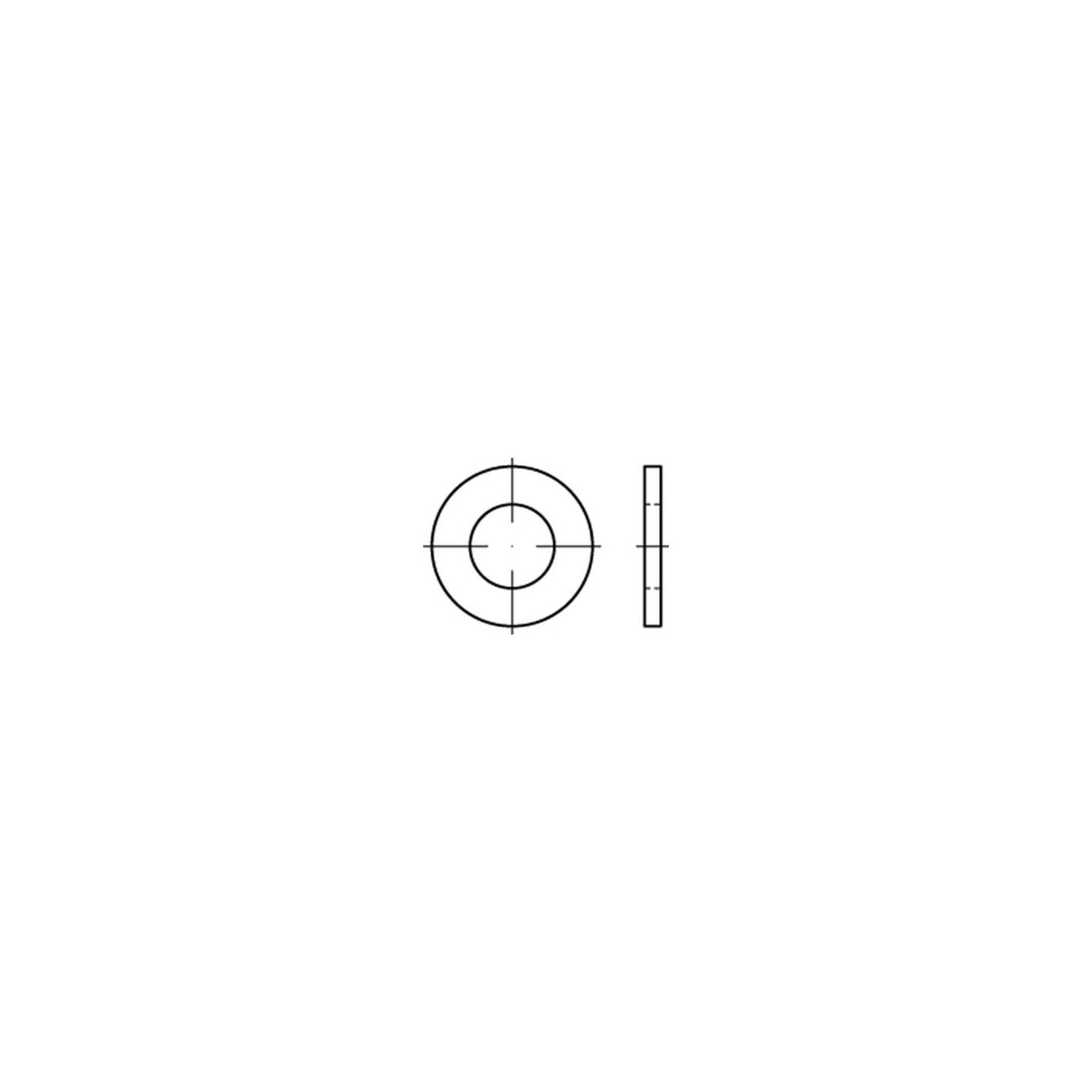 Contorion Unterlegscheibe ISO 7089 Unterlegscheibe Stahl 18 (19 x 34 x 3) 200 HV, gal Zn 8 DiSP