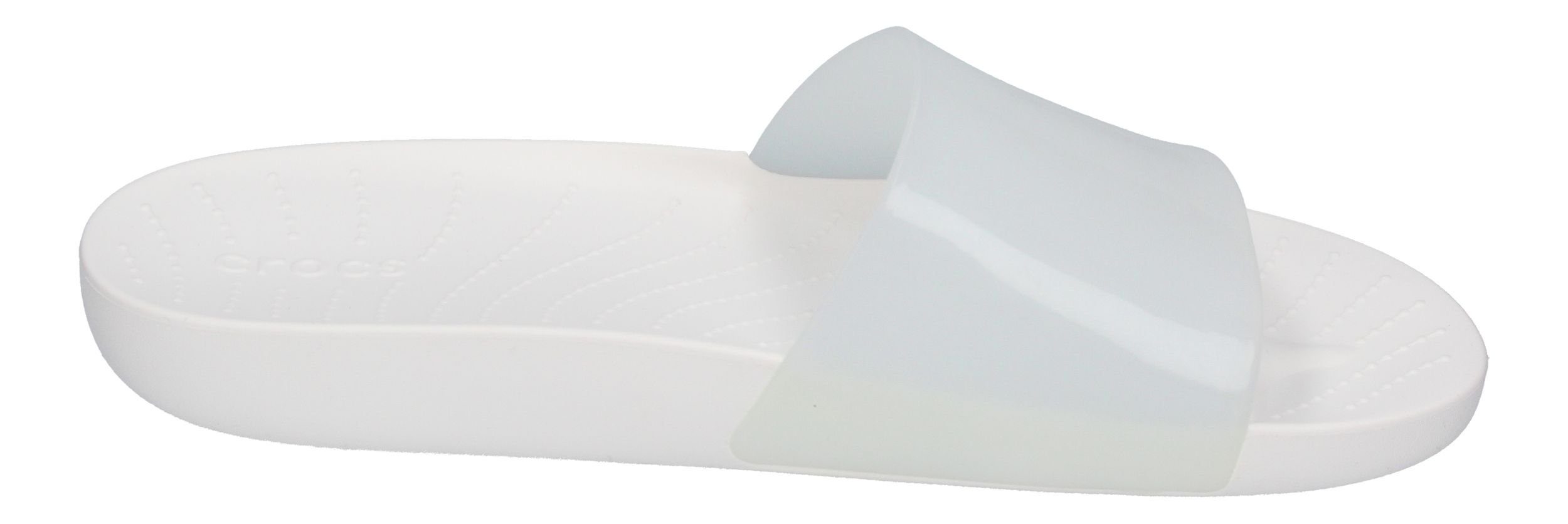 White GLOSSY SLIDE SPLASH Keilpantolette Crocs 208538-100