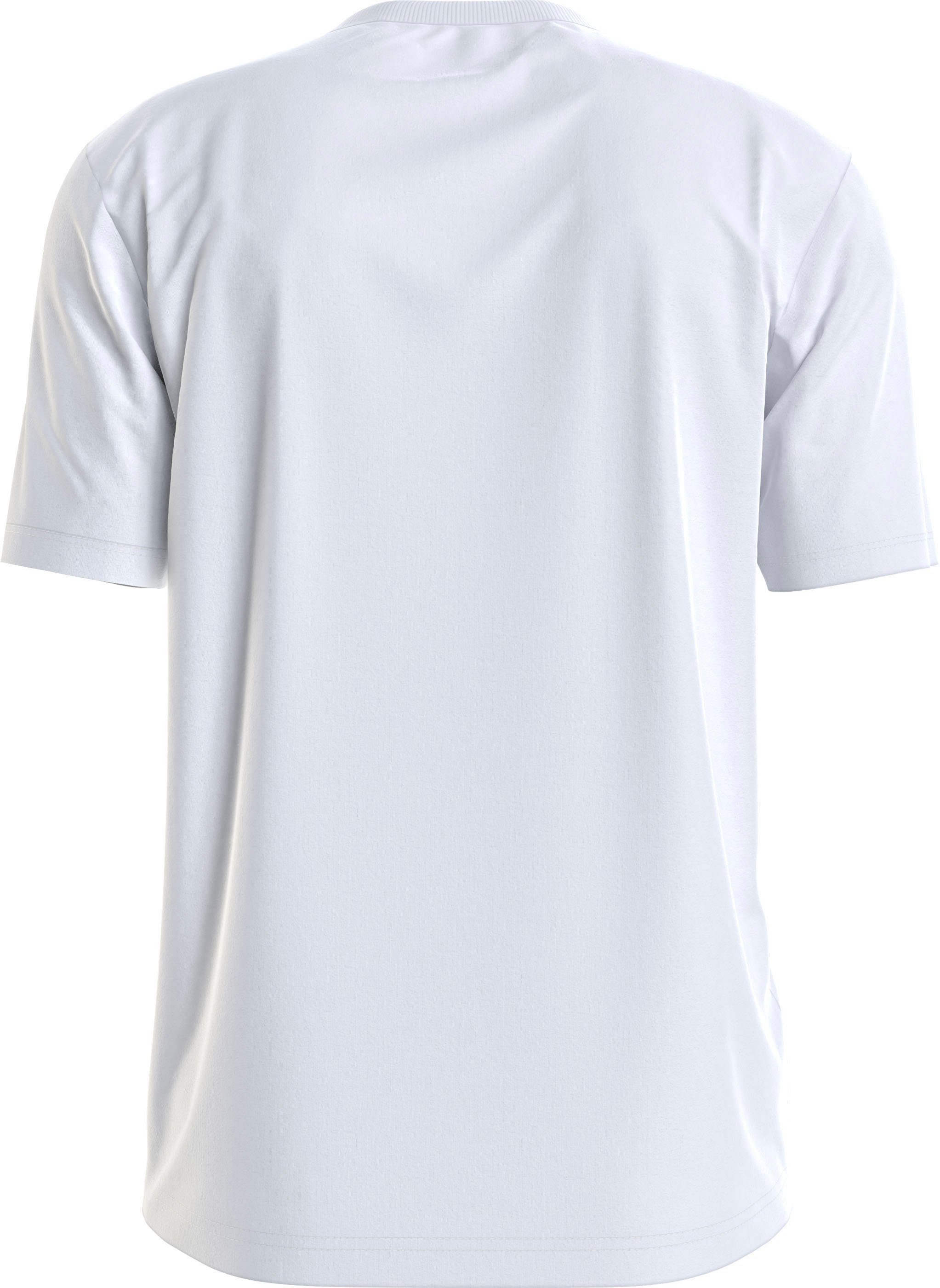 Jeans MONOLOGO kleinem T-Shirt Logo-Druck TEE Klein Bright MICRO White mit Calvin