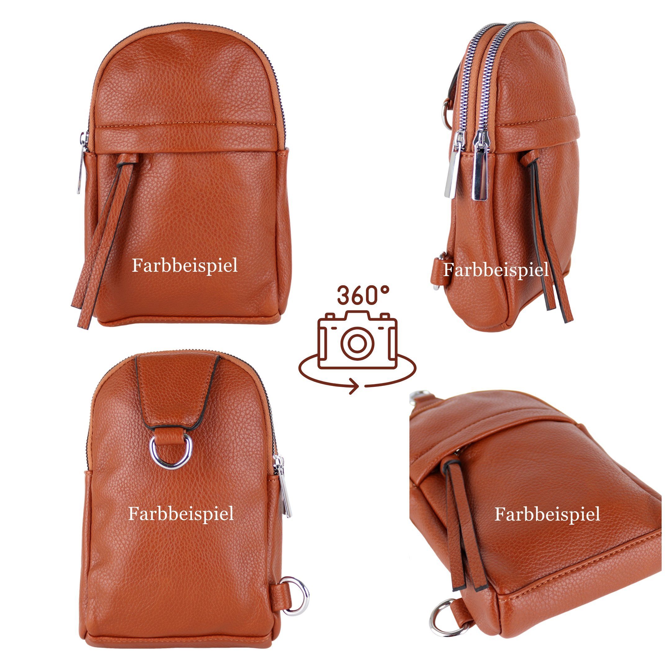 MIRROSI Umhängetasche Sling Bag,Brusttasche, Crossbody 15x22x5cm (für Ausflüge, Reisen, Wanderungen, und Partys), auch für die Verwendung als Rucksack oder Dayp – Bild 4 von 5