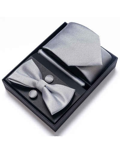 Moorle Krawatte Krawatte Set Herren Männer Krawatten-Set zu Weihnachten
