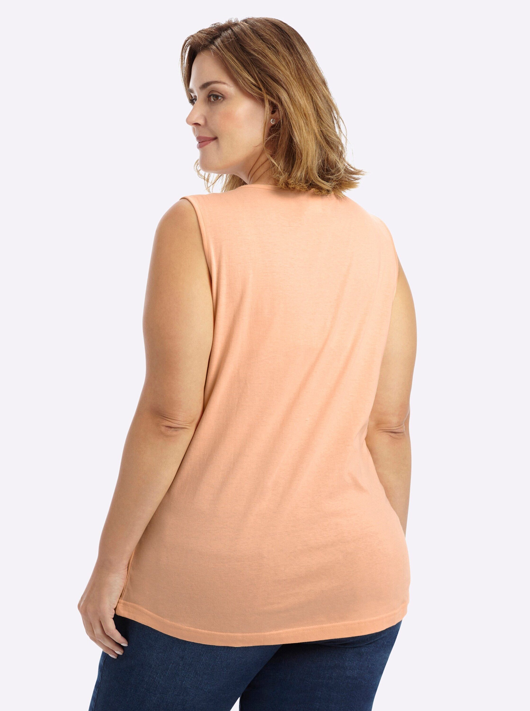 Sieh an! Shirttop Doppelpack Tops Ärmellos (2-tlg)