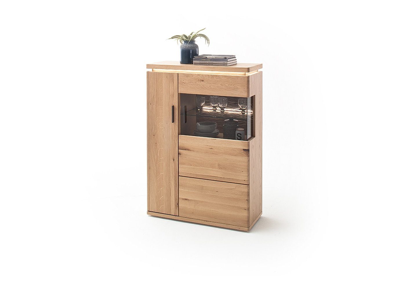 MCA furniture Beistellschrank 90 x 128 x 37 cm (B/H/T)