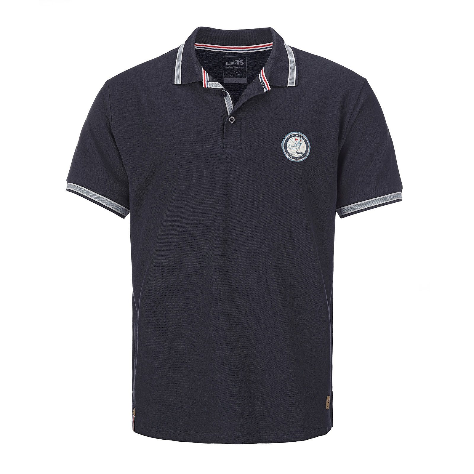 modAS Poloshirt Herren Polohemd kurzarm maritim - T-Shirt mit Polokragen au günstig online kaufen