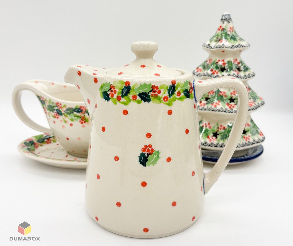 Ceramika Artystyczna Bolesławiec Teekanne Handgemachte Teekanne Kanne handbemalt Bunzlauer Keramik