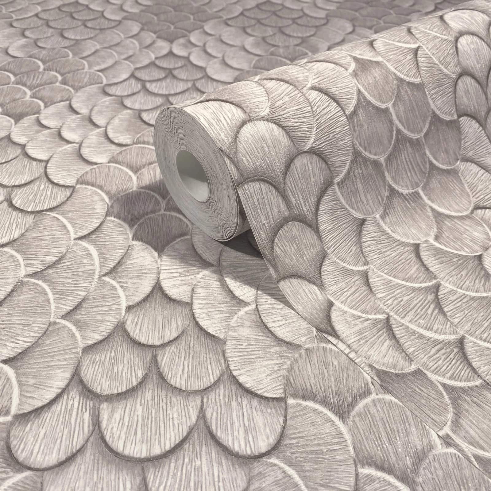 Marburg Vliestapete Abstrakt Floral 3D-Optik Grau Taupe 35812 Fashion Icon