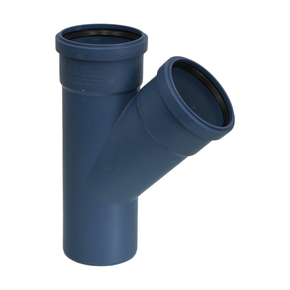 POLOPLAST Wasserrohr POLOPLAST POLO-KAL NG Abzweig 45 Grad, DN 110/ 40