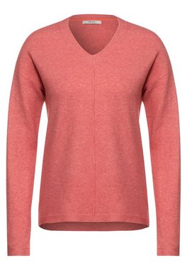 Cecil V-Ausschnitt-Pullover Cecil Pullover mit V-Ausschnitt in Rose Pepper Mel (1-tlg) Locker geschnitten