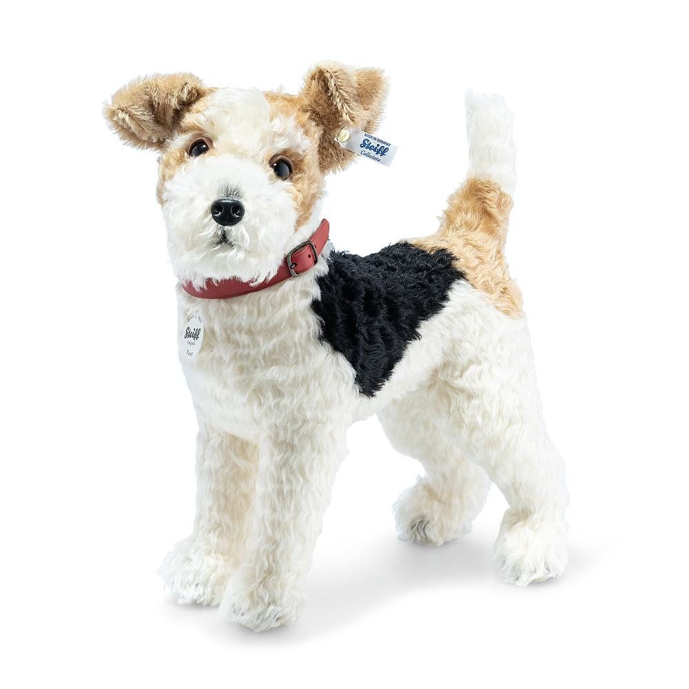 Steiff Collection Dekofigur Steiff 031717 Foxy Foxterrier 35cm Classic Hund Terrier Sammler, Sammlerfigur