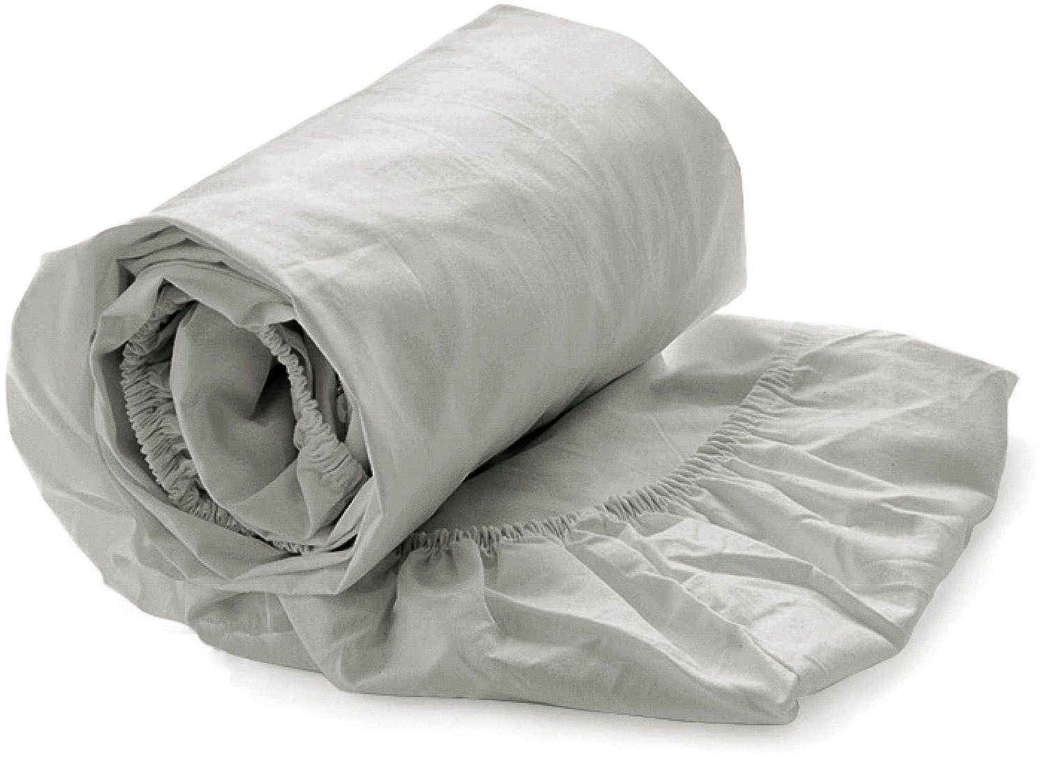 Heckett and Lane Spannbettlaken Elementi, Mako-Satin, günstig online kaufen